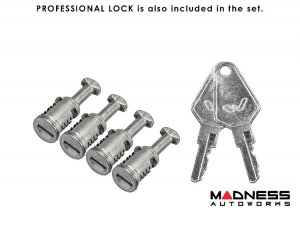 FIAT 500L Roof Rack Cross Bars - for models w/o factory roof rails - Silver (2014 - 2020)